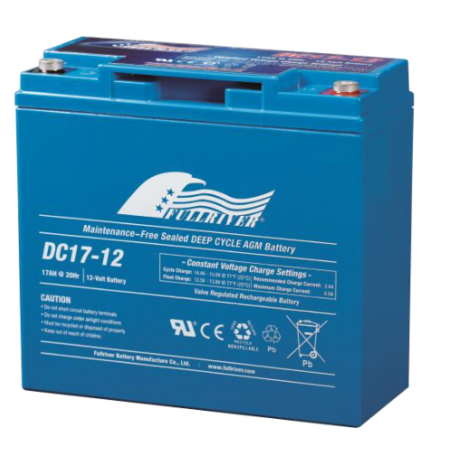TYPE DC17-12 17Ah (181x167x77) FULLRIVER DC SERIES AGM Technology VRLA Battery 12V 17Ah