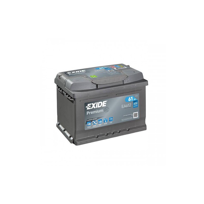 61Ah/EA612 (242x175x175) Batterie Exide Premium Type EXD/EA612