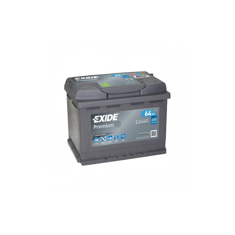 Batterie Exide Prenium 64Ah 242x175x190 Type EXD/EA640