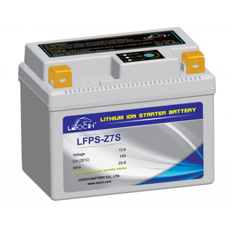 batterie moto Type LFPS-Z7S [12.8V2Ah] (113x85x70) Leoch Lithium MOBA