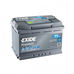 Batterie Exide Prenium 77Ah 278x175x190 Type EXD/EA770
