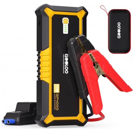 Jump Starter AQ-TRON 2V 15000MAH 600A + CHARGER + CABLE  18.6 x 9.3 x 4.2