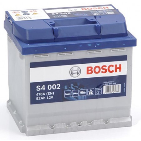 Batterie (de voiture) BOSCH - 52 Ah - S4 002 - ref. 0 092 S40 020