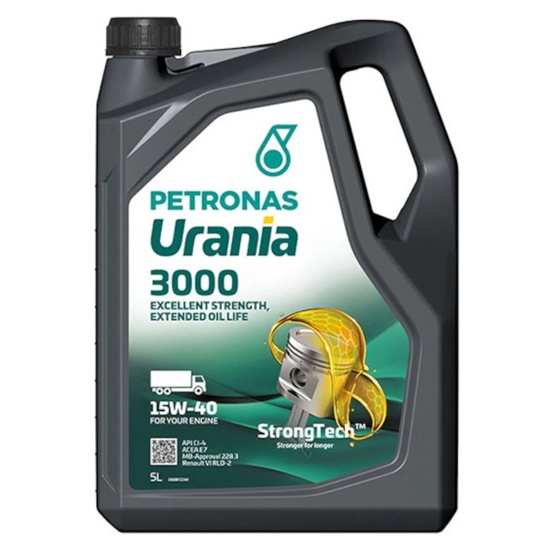 Petronas - Urania 3000 - 15W40 - huile moteur minérale - 5 litres