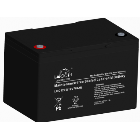 LEOCH LDC12-76 /LDC1270 12V 70Ah(C10) 76Ah(C20) T6(M6) (259*168*176) 20kg