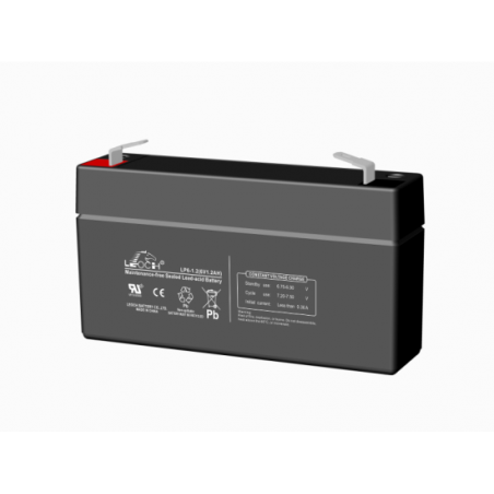 LEOCH LP6-1.2 6V 1,2Ah layout 1 term T1 (97*25*54) 0,25kg