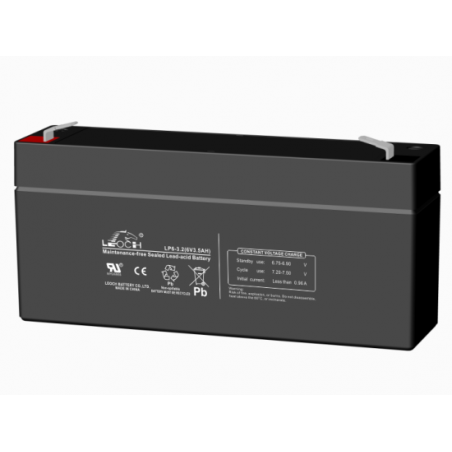 LEOCH LP6-3.2 6V 3,2Ah layout 1 term T1 (134*34*66) 0,67kg