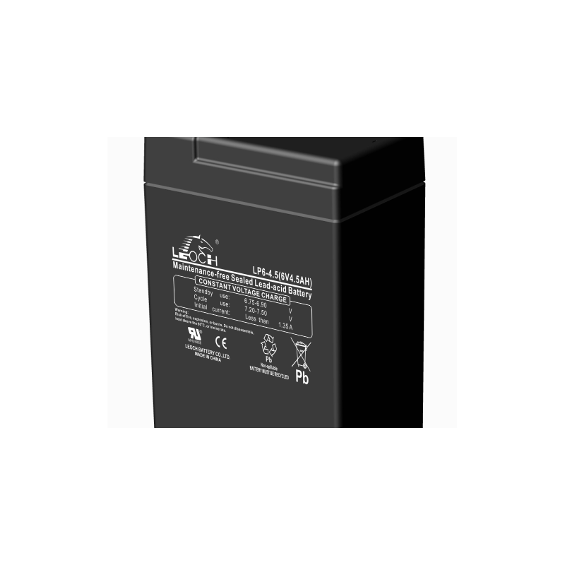 LEOCH LP6-4.5 6V 4.5Ah layout T1 (70*47*106) 0,7kg