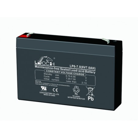 LEOCH LP6-7.0 6Ah layout 1 term T1 (151*34*100) 1,12kg