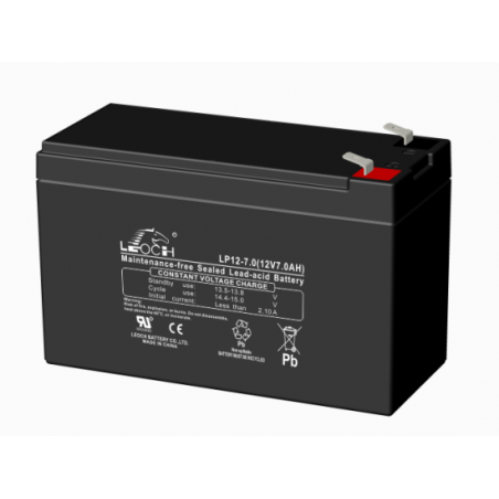 LEOCH LP12-7.0 12V 7Ah layout 4 term T2 (151*65*98) 1,82kg