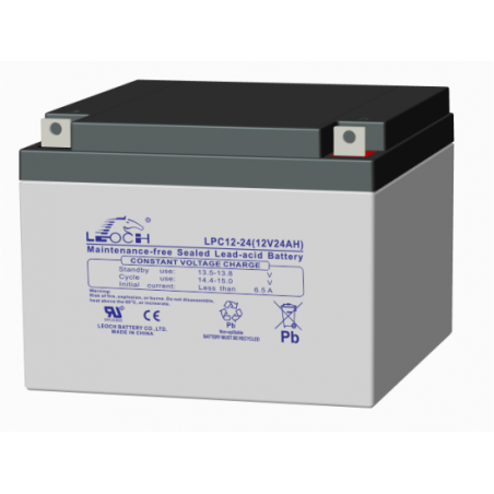 LEOCH LPC12-26 12V 28Ah layout 2 term T3 M5 (166*175*125) 9,35kg