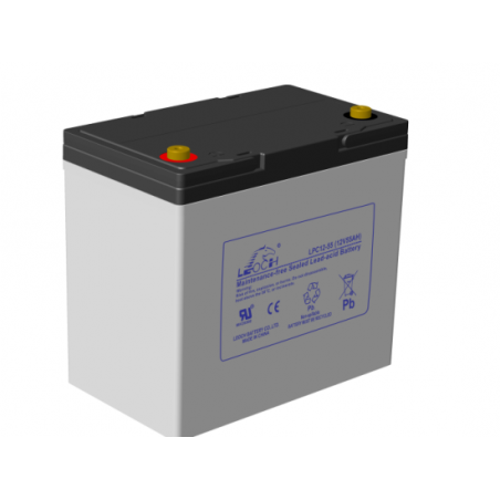 LEOCH LPC12-55 12V 59Ah layout 1 term M6 insert (229*138*211) 16.2kg