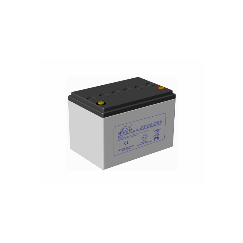 LEOCH LPCG12-60 12V 60Ah layout 2 term T6 (255*170*177,5) 19,7kg