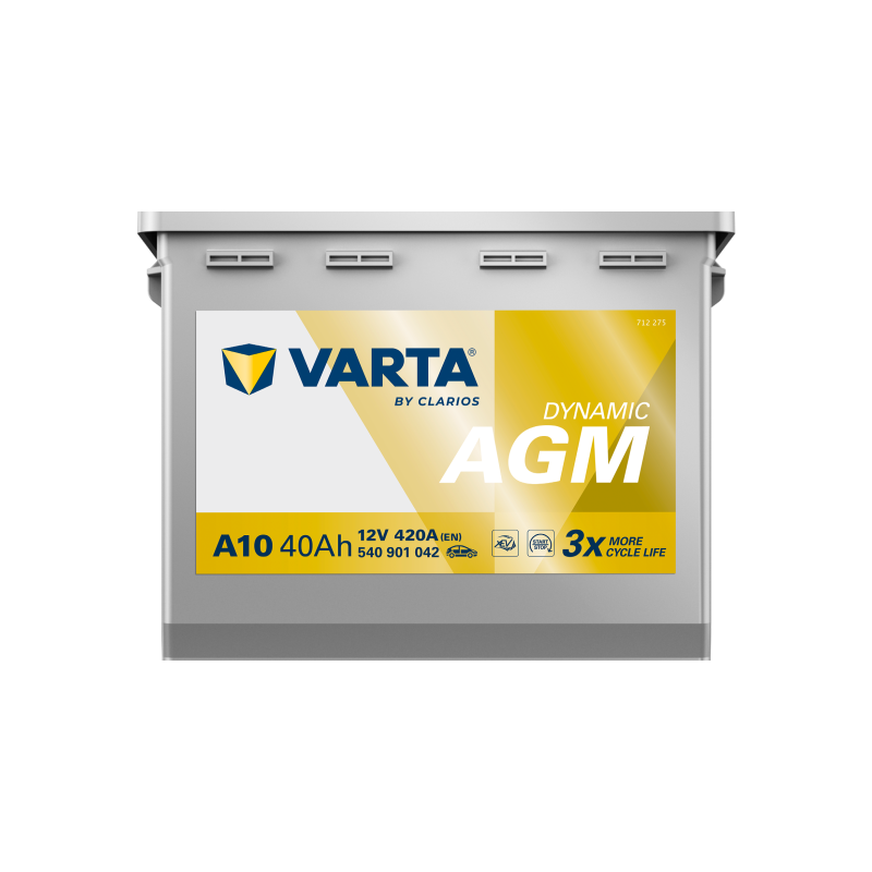 VARTA A10 540901042 DYN-AGM 40Ah 420A +R DIN B13 (L0) (175*175*190) 12,2kg