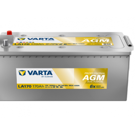 VARTA LA170 8401701000 PROF-AGM 170Ah 1000A +L DIN B00 (B) (513*223*223) 47,5kg