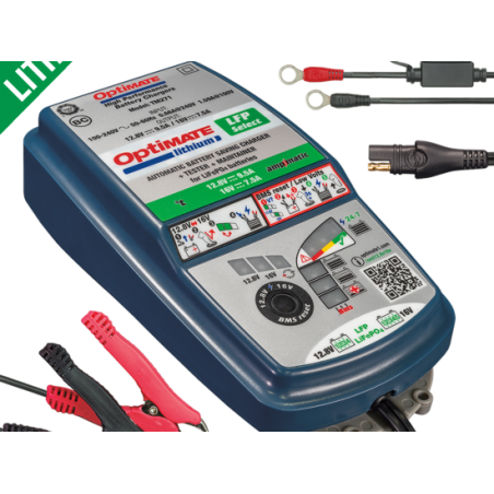 OPTIMATE OPT.LFP Lithium LFP Select charger (12.8V 9A / 16V 7A)