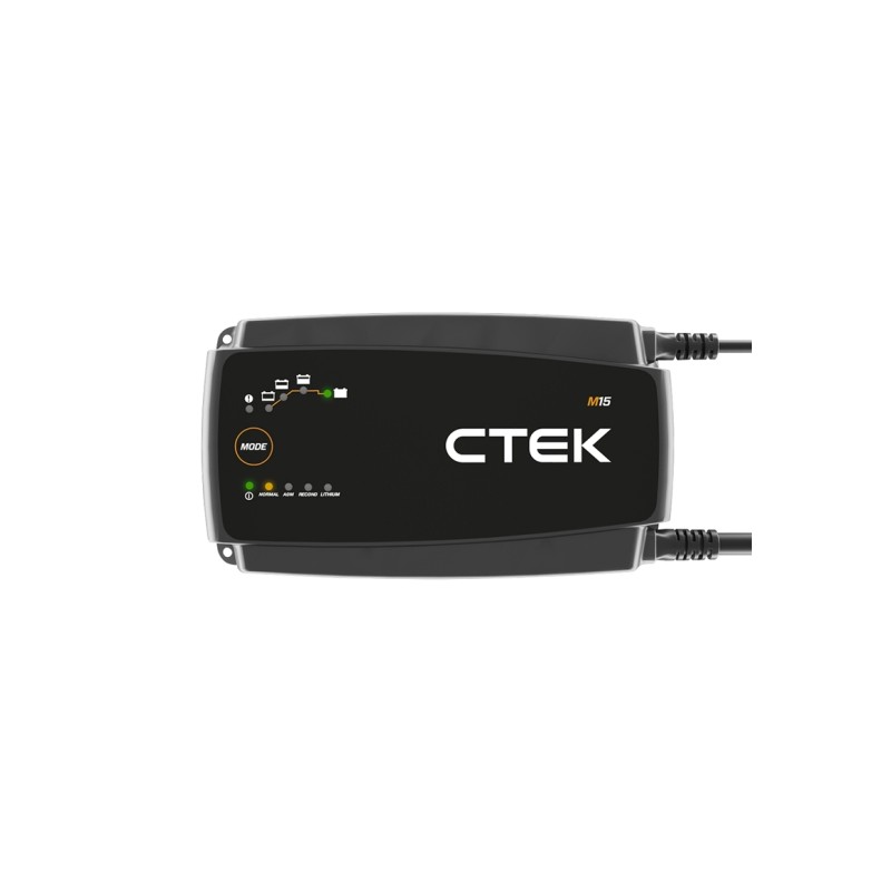 CTEK M15 12V, 15 A Battery Charger kabeloog, geen klemmen