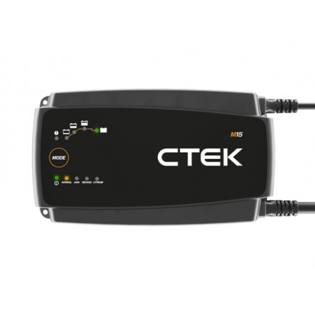 CTEK M15 12V, 15 A Battery Charger kabeloog, geen klemmen