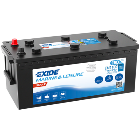 Batterie EXIDE MARINE START EN1100 12V 180Ah 513x223x223