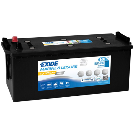 Batterie Exide Equipment Gel ES1600 12V 140Ah 513x223x223