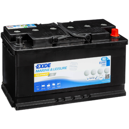 Batterie Exide Equipment Gel 12V ES900 80Ah 350x175x190