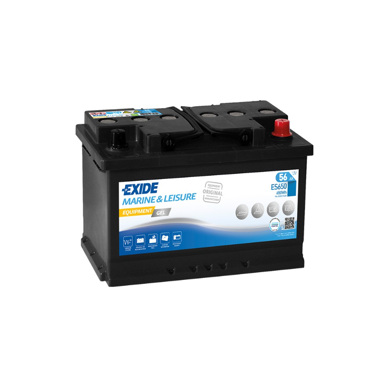 Batterie 	Exide Equipment Gel ES-650 12V 56Ah 278x175x190