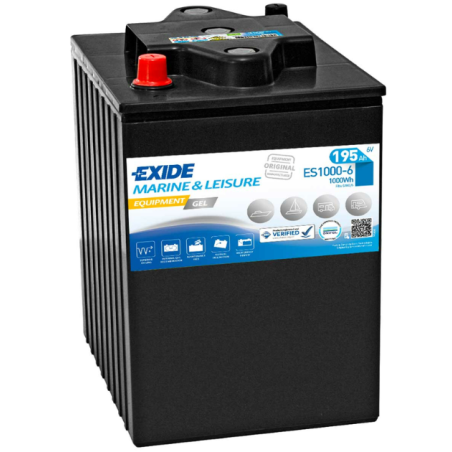 Batterie 	Exide Equipment Gel 6V 195Ah 245x190x275