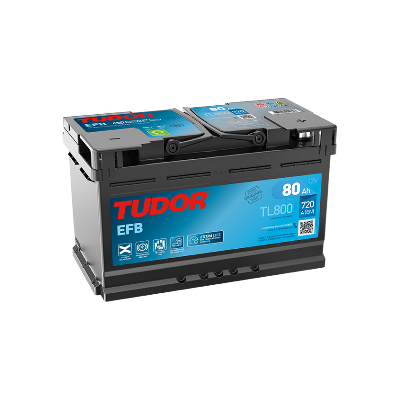 EXIDE EL800 (TL800) EFB 12V 80Ah 800A +R B13 315*175*190mm 22,1kg