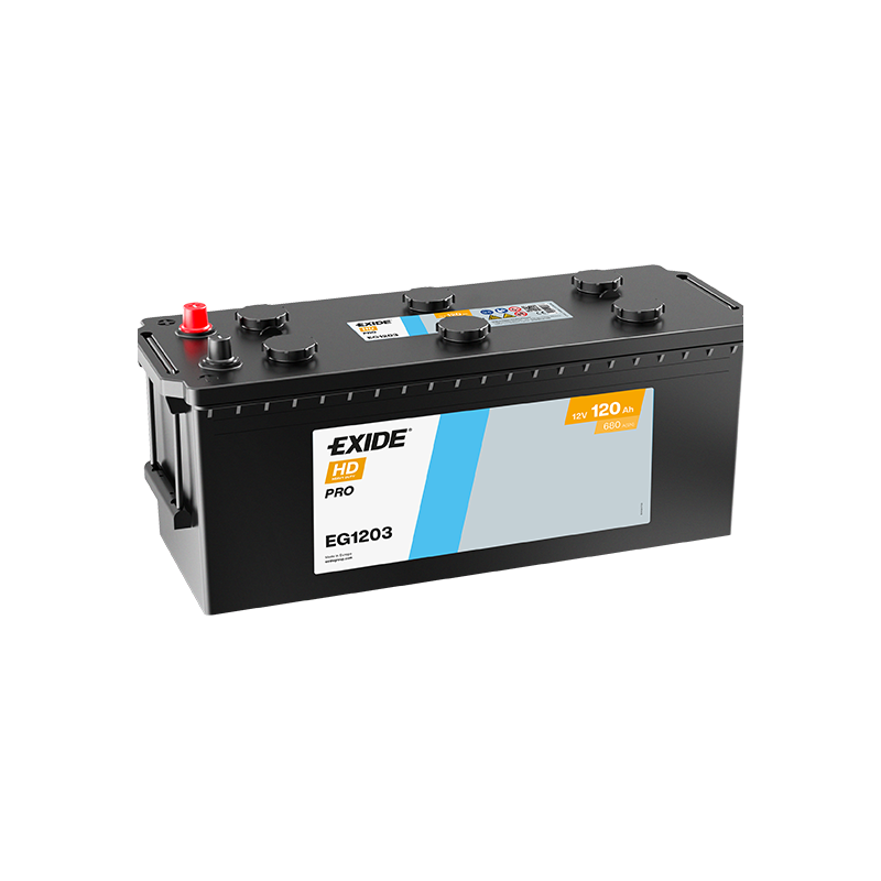 EXIDE EG1203 (TG1203) SLI 12V 120Ah 680A +L B0 513*189*223mm 32,5kg