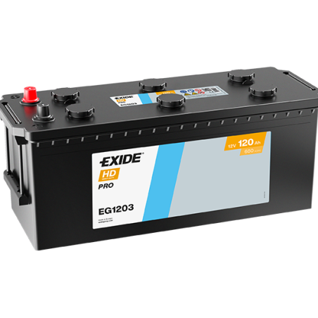 EXIDE EG1203 (TG1203) SLI 12V 120Ah 680A +L B0 513*189*223mm 32,5kg