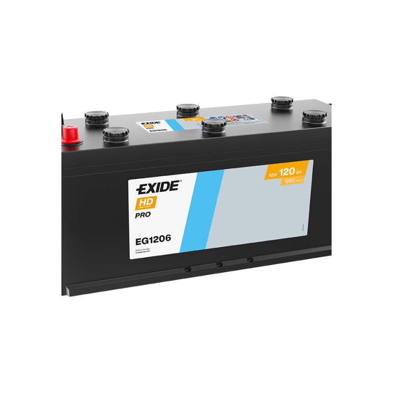 EXIDE EG1206 (TG1206) SLI 12V 120Ah 680A +R B3 510*175*225mm 31,8kg