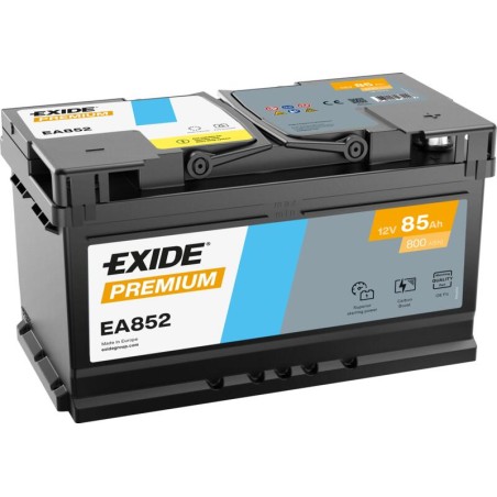 Batterie Exide Prenium 85Ah 315x175x175 Type EXD/EA852