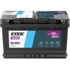 EK 800 Exide 80AH 800A/EN START-STOP AGM Batterie de démarrage 12V 80Ah 800A EN S:0 P:1 B13 L02