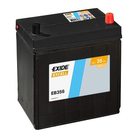 EXIDE EB356 (TB356) SLI 12V 35Ah 240A +R B0 187*127*220mm 8,9kg