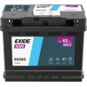 EK 600 Exide 60AH 680A/EN START-STOP AGM Batterie de démarrage 12V 60Ah 680A EN S:0 P:1 B13 L02