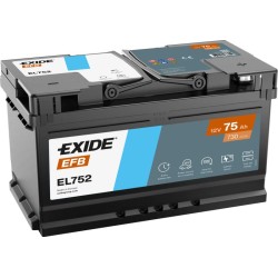 EXIDE EL752 (TL752) EFB 12V...