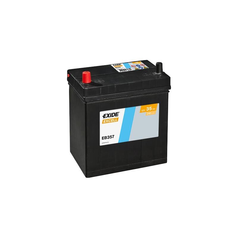 EXIDE EB357 (TB357) SLI 12V 35Ah 240A +L B0 187*127*220mm 8,9kg