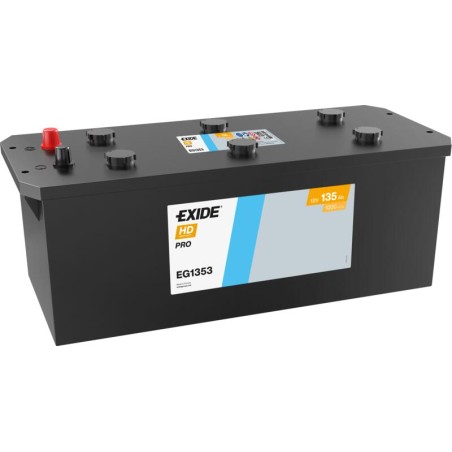 EXIDE EG1353 (TG1353) SLI 12V 135Ah 1000A +L B0 514*218*210mm 39,8kg