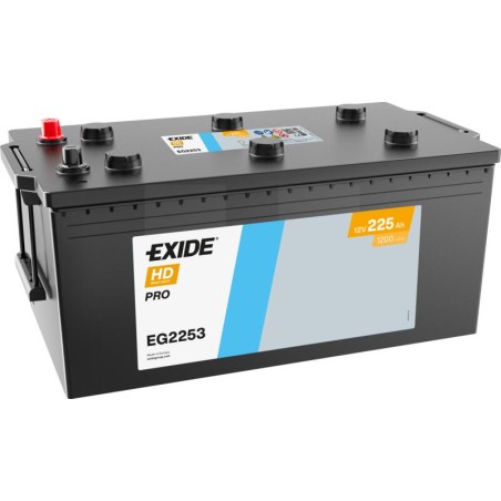 EXIDE EG2253 (TG2253) SLI 12V 225Ah 1200A +L B0 518*274*240mm 54,9kg