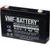 Batterie VRLA-AGM DAS-SERIES 6V 7.2Ah (C20) 5.95Ah (C5) 151x34x100 Type DAS6-7.2