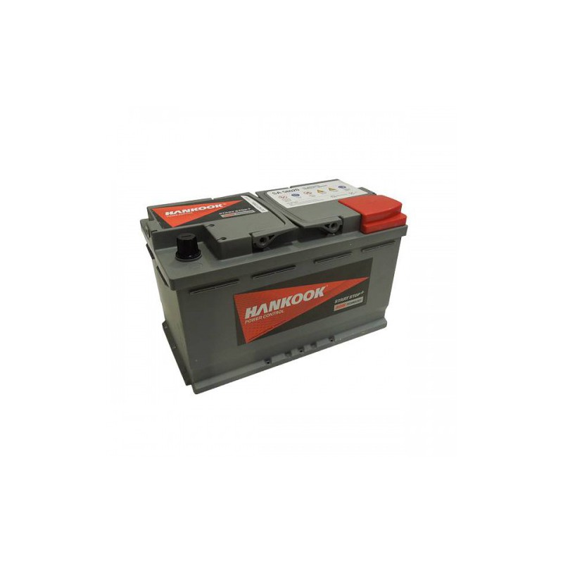 Batterie 80Ah Hankook AGM Strat-Stop 315x174x190 Type SA58020