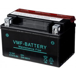 YTX7A-BS 12V 6Ah (150x87x93) Batterie Motorcycle PowerSport Type YTX7A-BS  50615