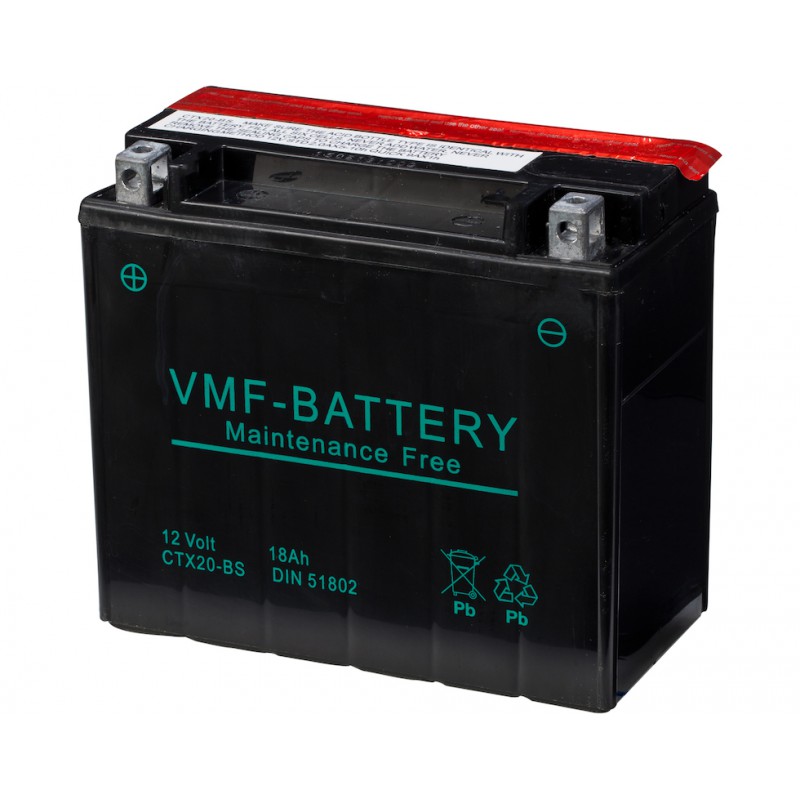 Batterie Moto Xtreme PowerSport 12V 18Ah 175x86x155 Type YTX20-BS