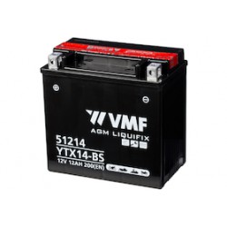 12V 12Ah YTX14-BS 151x87x146 Batterie Moto Xtreme PowerSport  Type YTX14-BS
