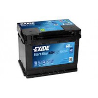 EK 600 Exide 60AH 680A/EN START-STOP AGM Batterie de démarrage 12V 60Ah 680A EN S:0 P:1 B13 L02