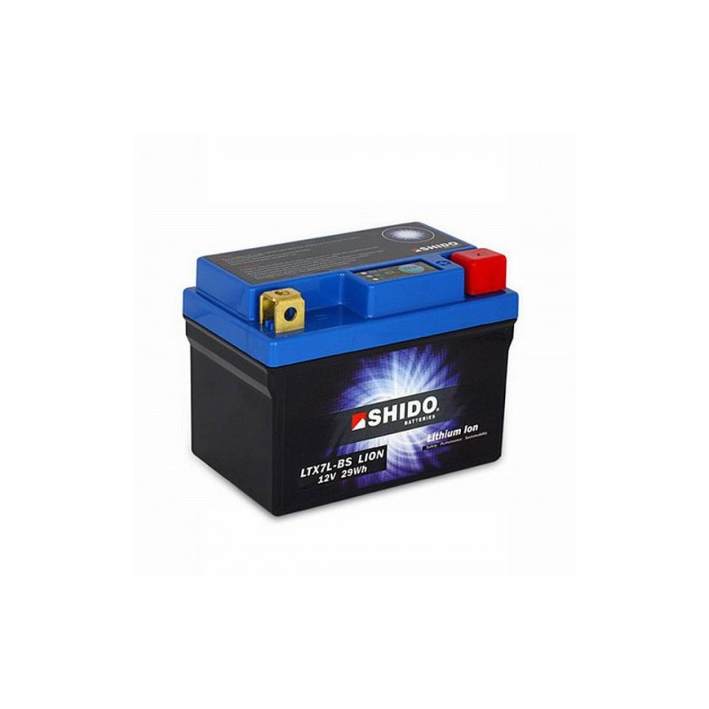 Shido Lithium Batterie SHI/LTX7L-BS 12V 2,4Ah 113x69x85