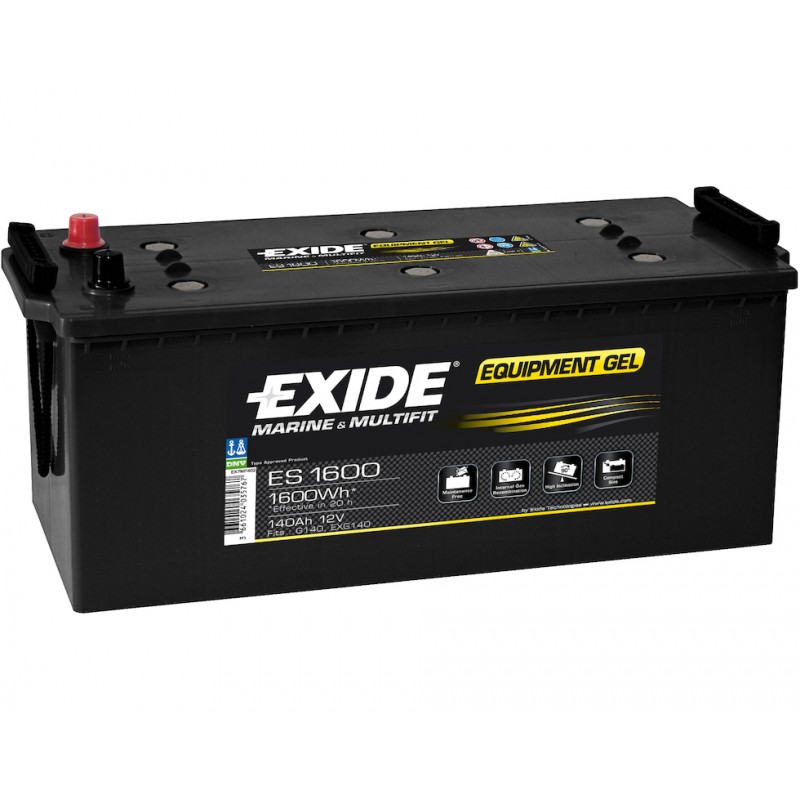 Batterie Exide Equipment Gel ES1600 12V 140Ah 513x223x223