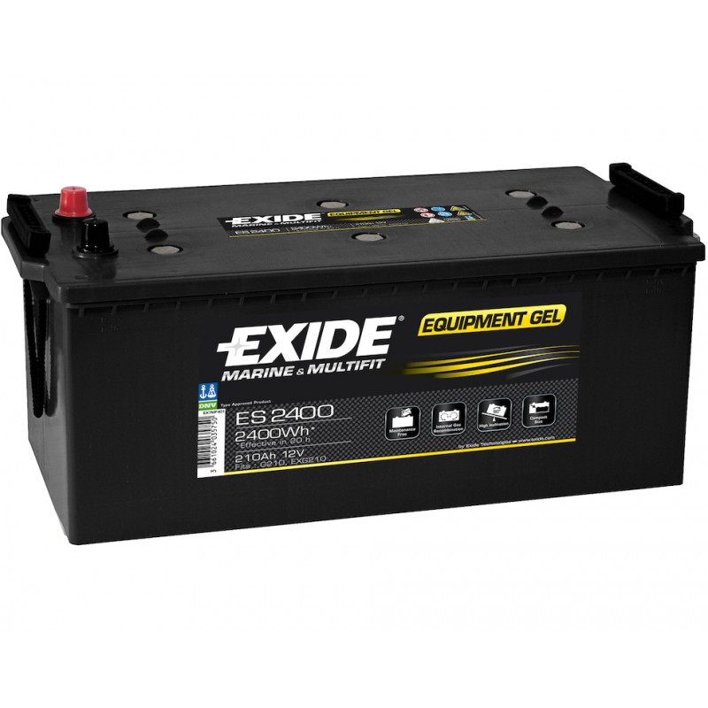 Batterie 	Exide Equipment Gel ES2400 12V 210Ah 518x279x240