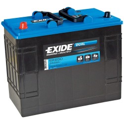 Batterie EXIDE DUAL ER650 (650Wh) 12V 142Ah 349x175x290