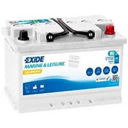 Batterie EXIDE EQUIPMENT ET550 (550WH) 12V 80AH 278x175x190